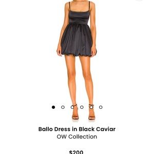 black mini revolve dress